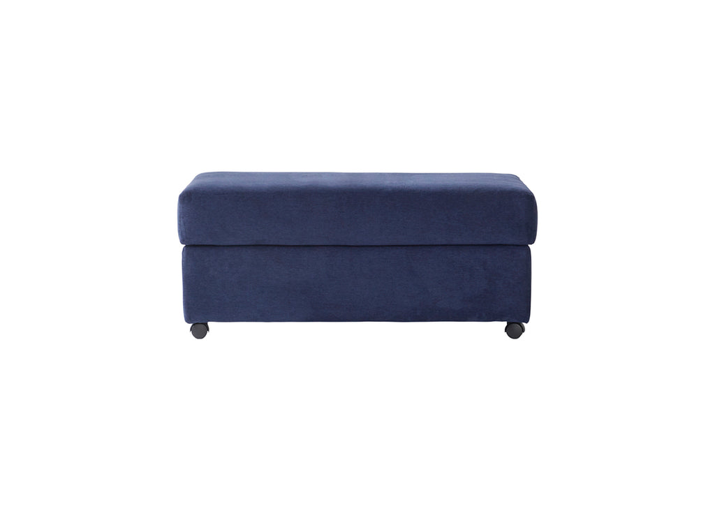 Contemporary Cameo Navy Blue Sofa and Loveseat
