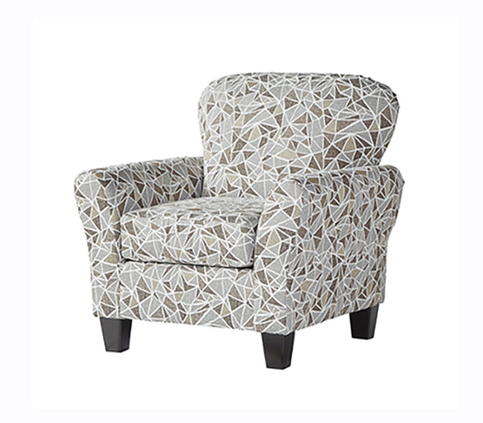 Notre Dame Cobblestone Brown Accent Chair