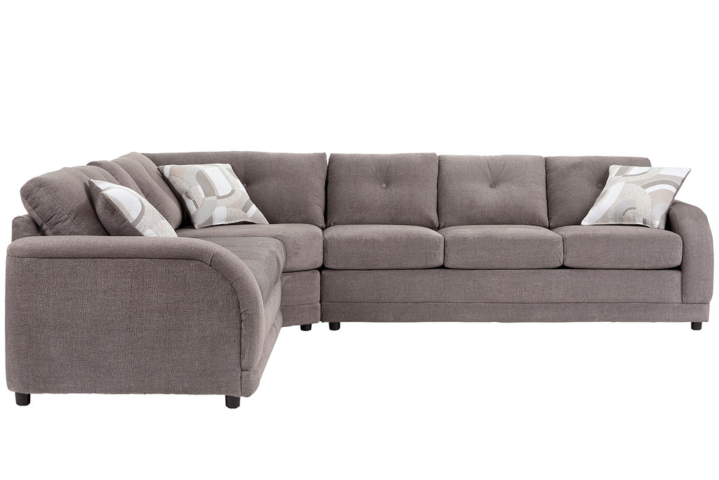 Fossil Large Wedge Sectional with Sleeper Option