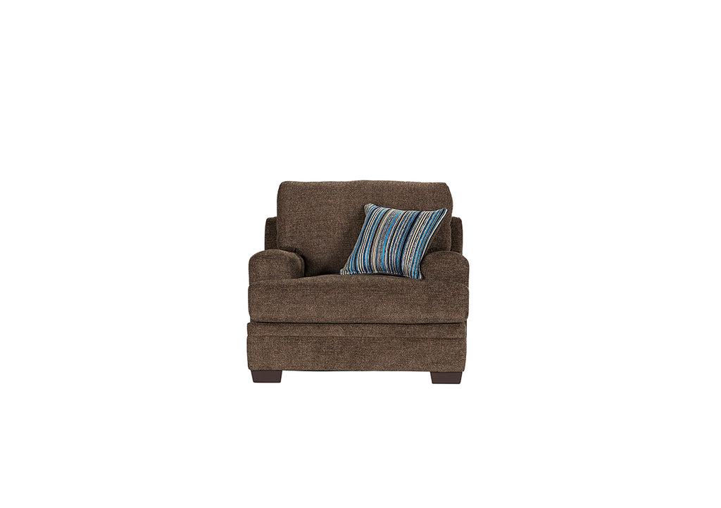 Dewey Brindle Brown Sofa and Loveseat