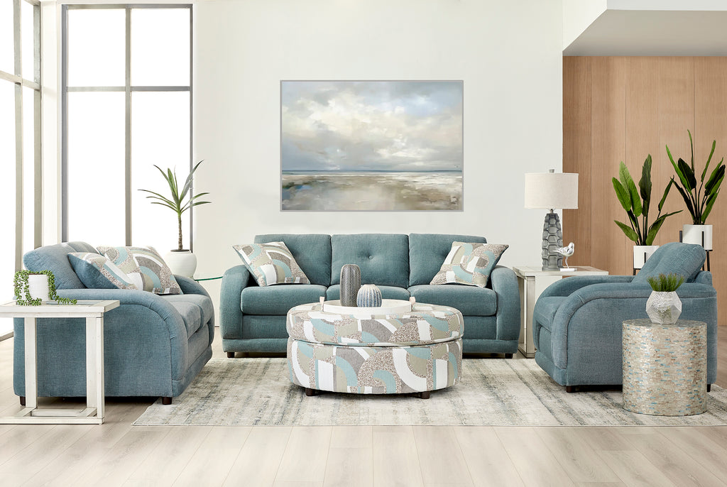 Cruiser Aquamarine Sofa and Loveseat