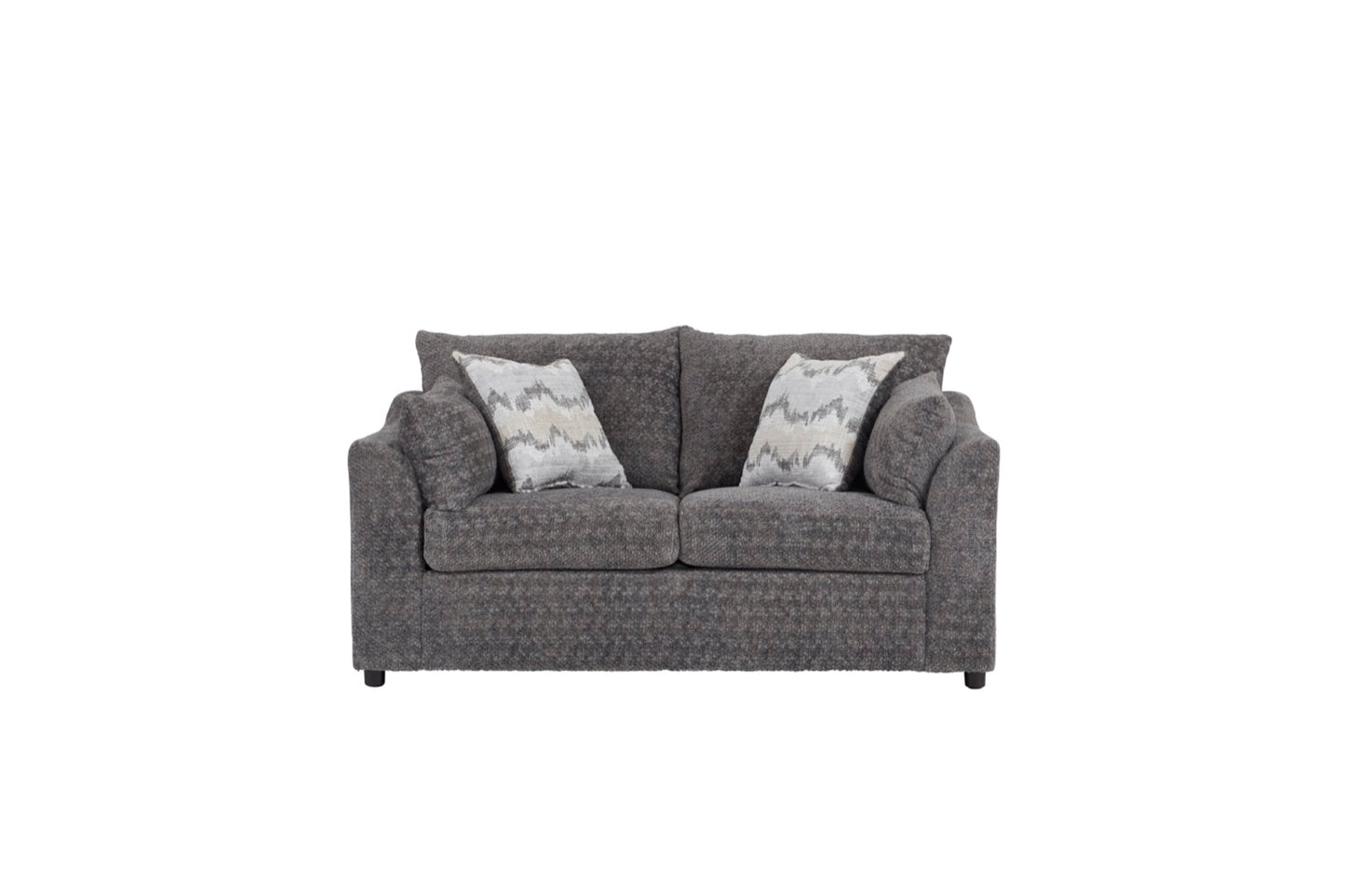 Super Soft Shadow Gray Cuddler Sofa and Loveseat