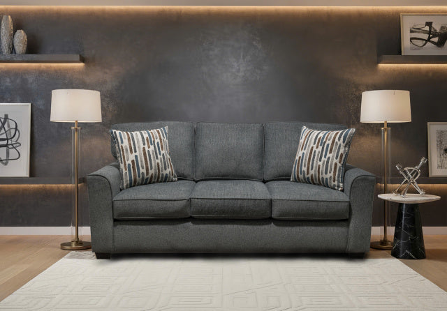 Slate Gray Queen Sleeper with Memory Foam Mattress