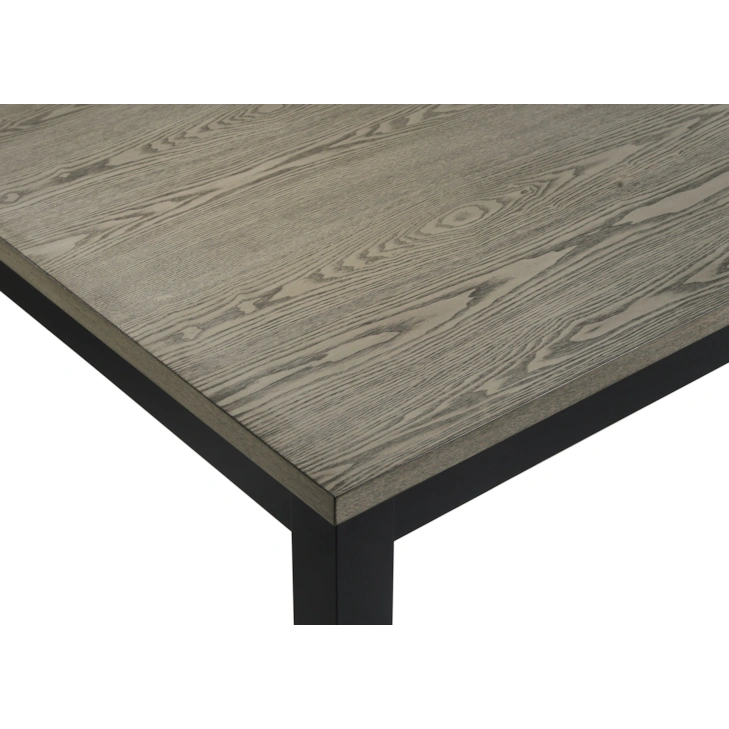 Folio Black and Gray Table with Four Chairs and Bench