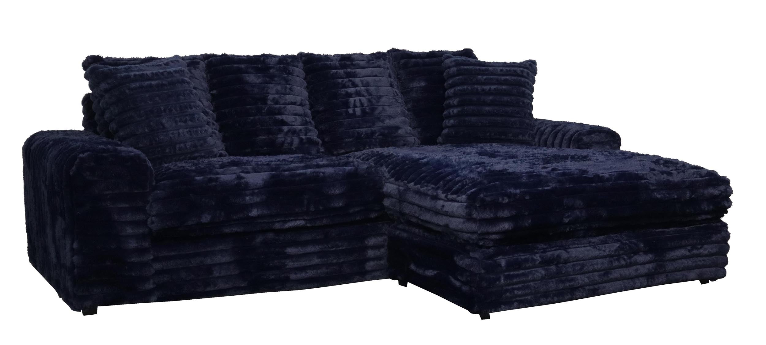 Teddy Bear Midnight Blue Big Cuddler Chaise Sofa