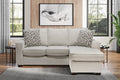 Sea Salt Reversible Chaise Sofa with Memory Foam Sleeper