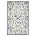 Garden Oriental Stylish Area Rug - Multi: Ivory/Blue / 5' x 8'