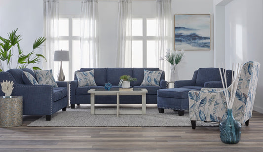 Breezy Star Nail Head Sofa and Loveseat