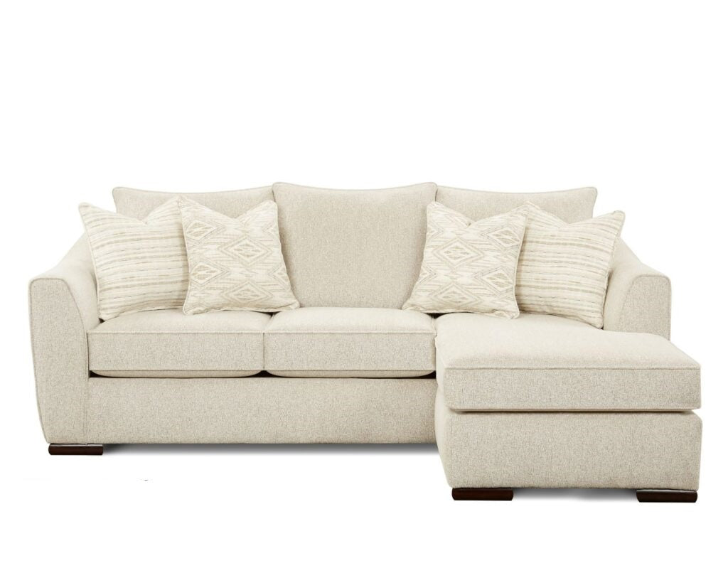 Vibrant Vision Oatmeal Reversible Chaise Sofa