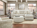 Vibrant Vision Oatmeal Reversible Chaise Sofa