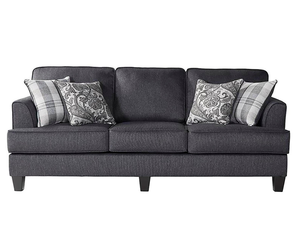 Pebble Gray Traditional Sofa and Loveseat