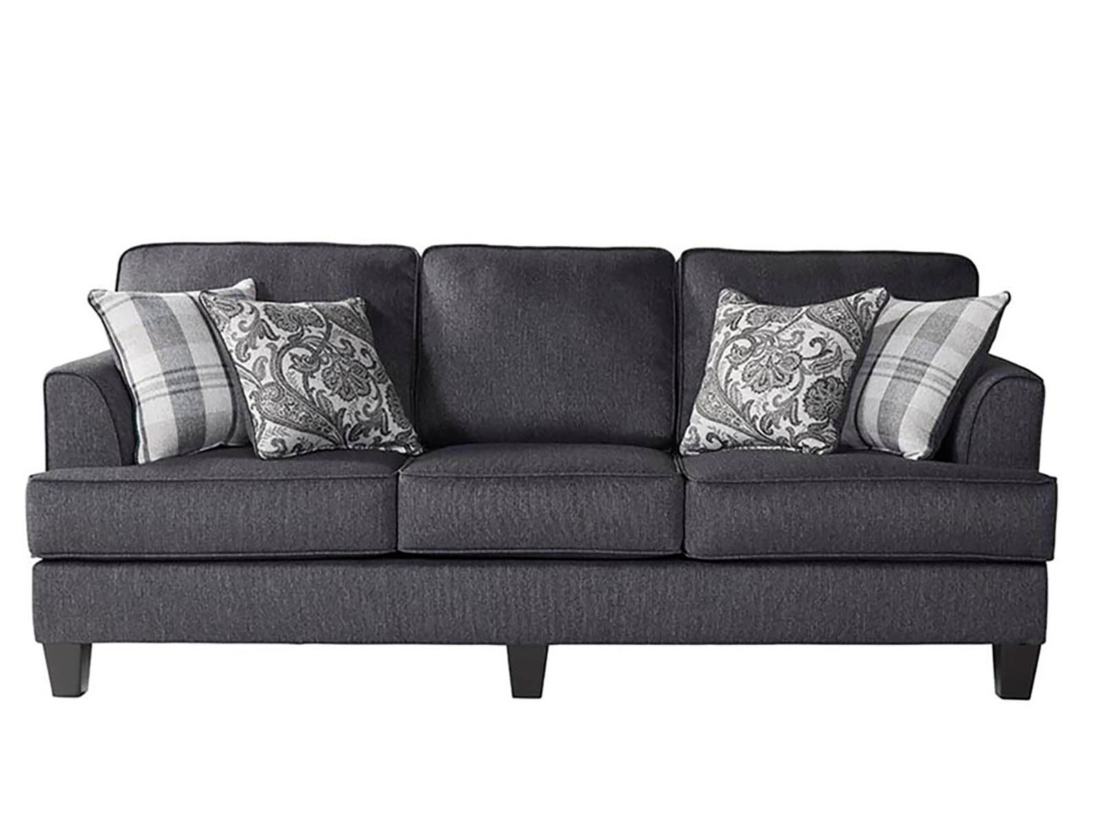 Pebble Gray Traditional Sofa and Loveseat