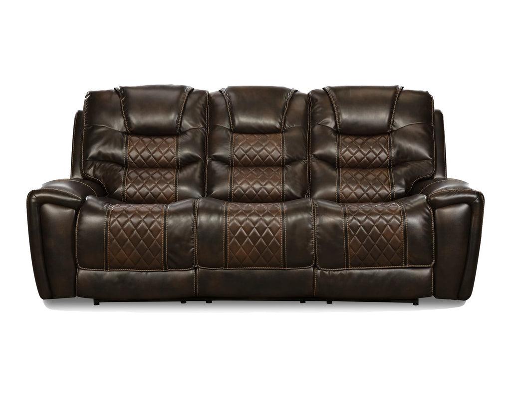 Diamondback Deep Brown Reclining Sofa and Loveseat