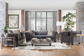 Lush Mink Elegant Tufted  Sofa and Loveseat