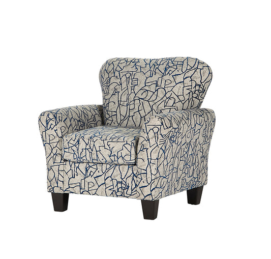 Scribble Indigo Accent Chair