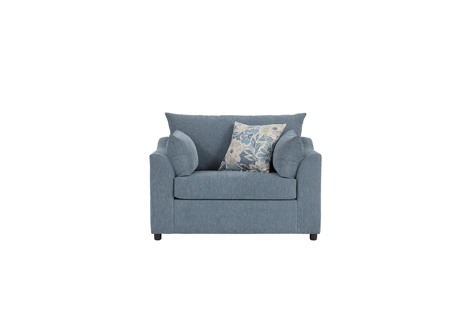 Dexter Flint Gray Blue Sofa and Loveseat