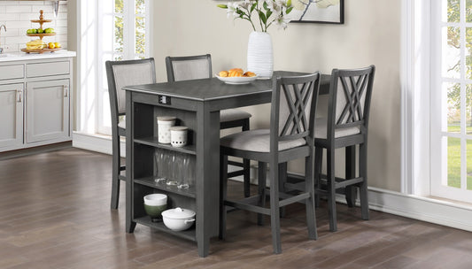 Amy Gray USB Counter Top Dining Set