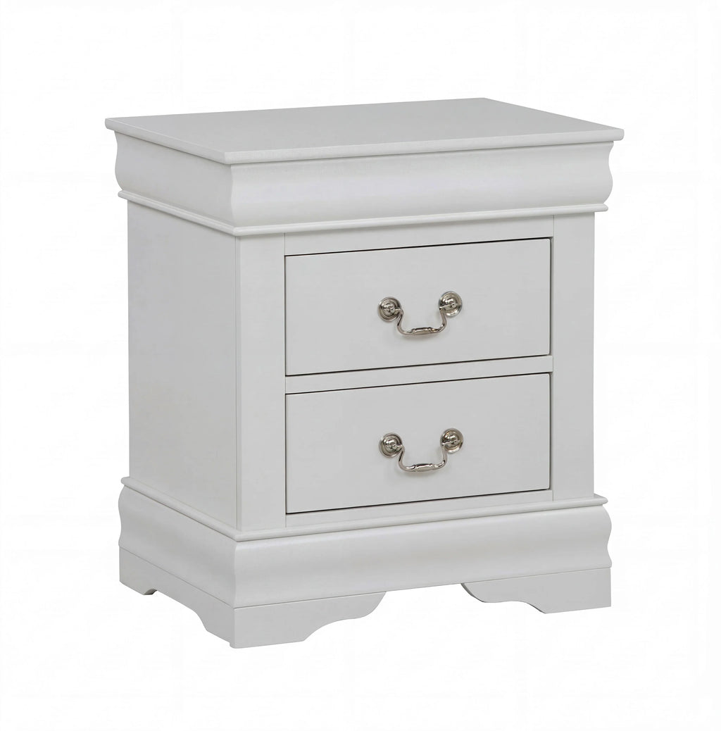 Sleigh Queen Bedroom Set in Soft Gray/Beige Finish