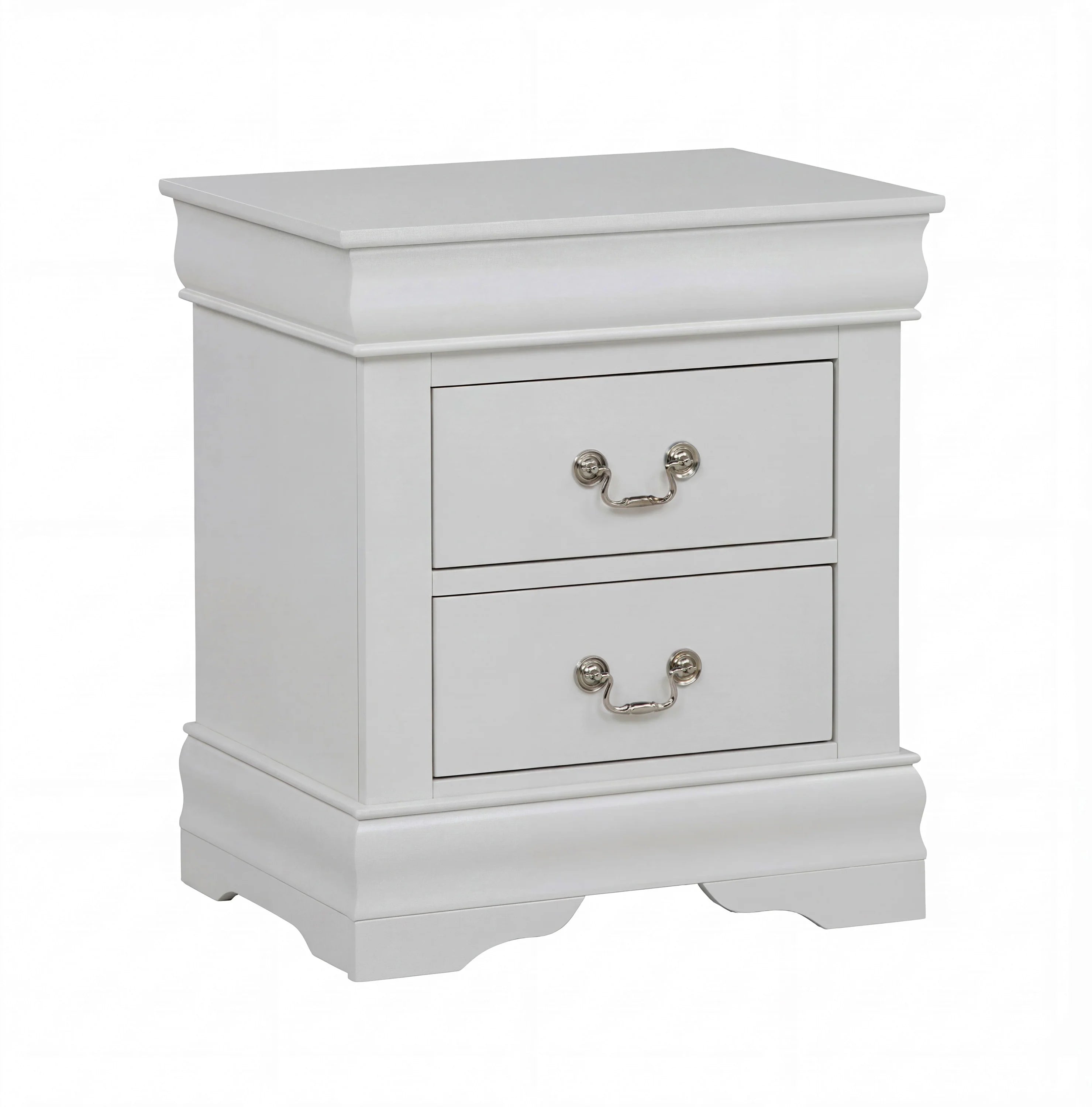 Sleigh Queen Bedroom Set in Soft Gray/Beige Finish