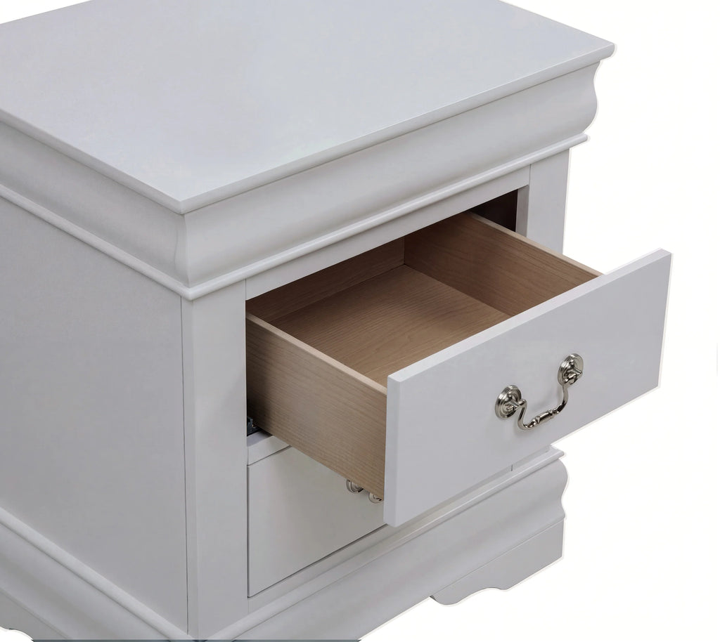 Sleigh Queen Bedroom Set in Soft Gray/Beige Finish