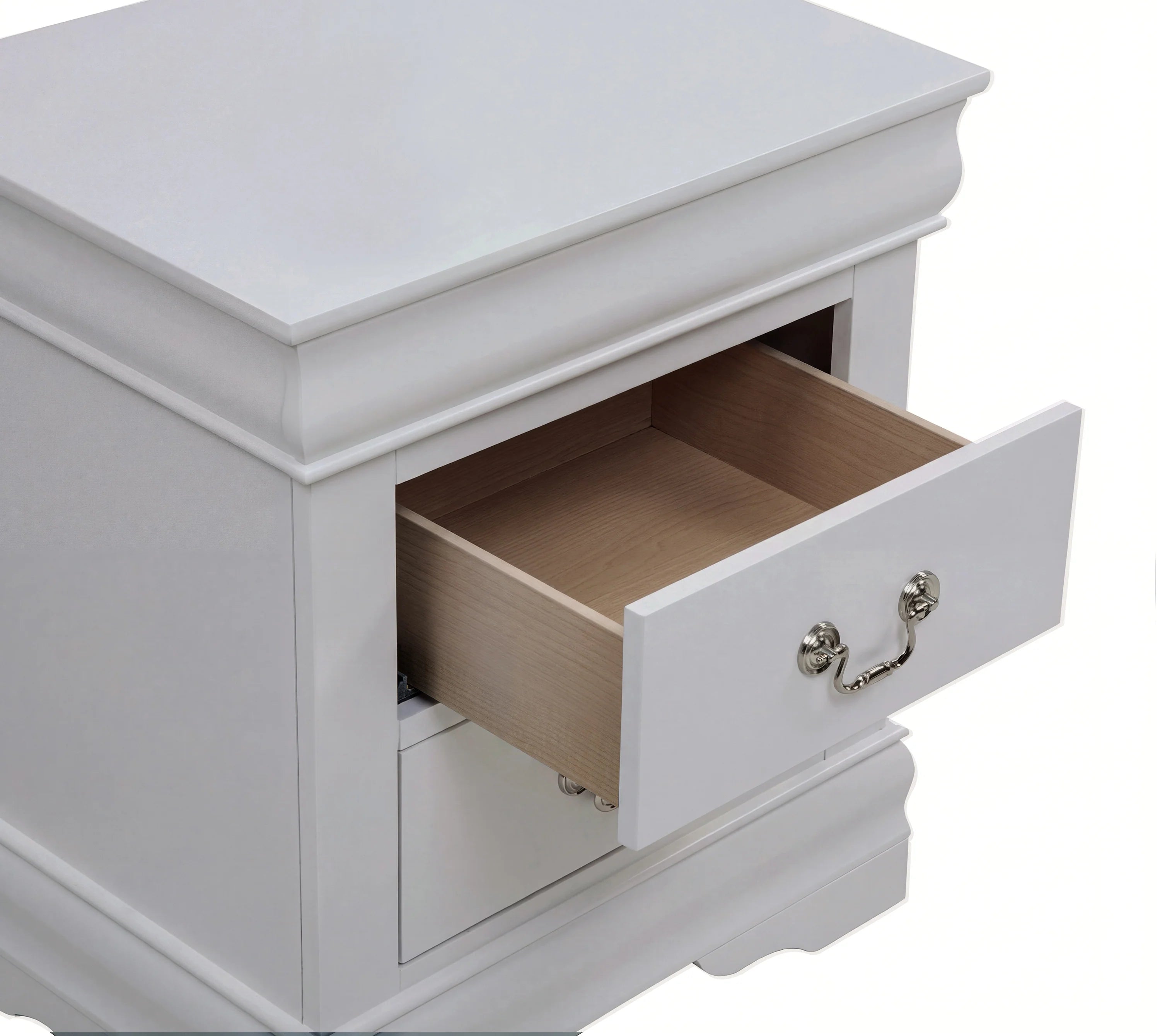Sleigh Queen Bedroom Set in Soft Gray/Beige Finish