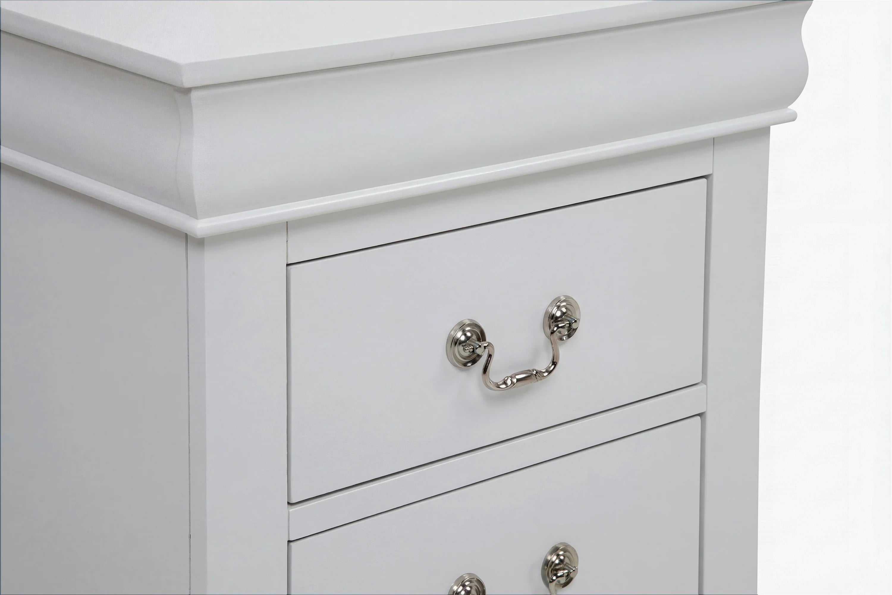 Sleigh Queen Bedroom Set in Soft Gray/Beige Finish