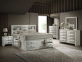 Emily Captain Neutral White Queen Bedroom Set