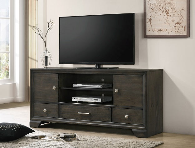 Jaymes Espresso Brown TV Stand