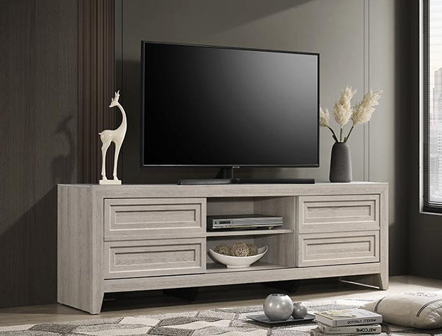 Lorraine Driftwood Sliding Door Entertainment Center