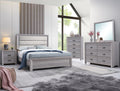 Adelaide Upholstered Light Gray King Bedroom Set