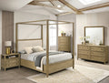 Sienna Sandstone Canopy Queen Size Bedroom Set