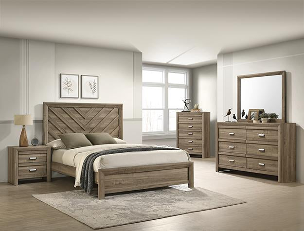 Valor Driftwood Brown Queen Size Bedroom Set