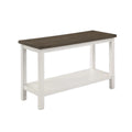 Closeout- Farmhouse Two Tone Console Table