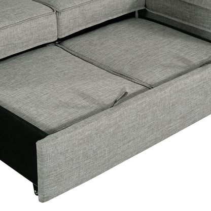 Bellissa Chaise Pull Out Sleeper Sectional