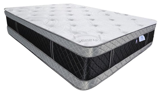 Cool Touch Euro Top Flippable Twin Size Mattress and Foundation Set