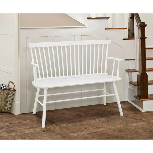 Jeremiah White Accent Bench