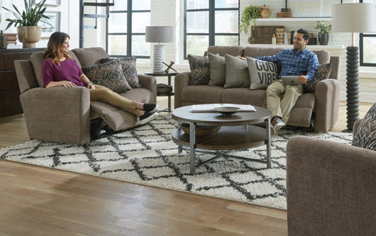 Good Vibes Otter Reclining Sofa and Loveseat