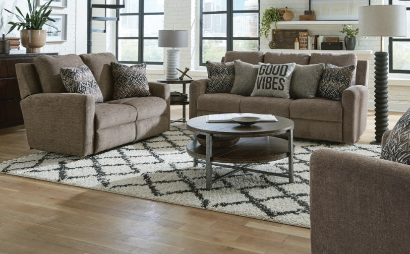 Good Vibes Otter Reclining Sofa and Loveseat