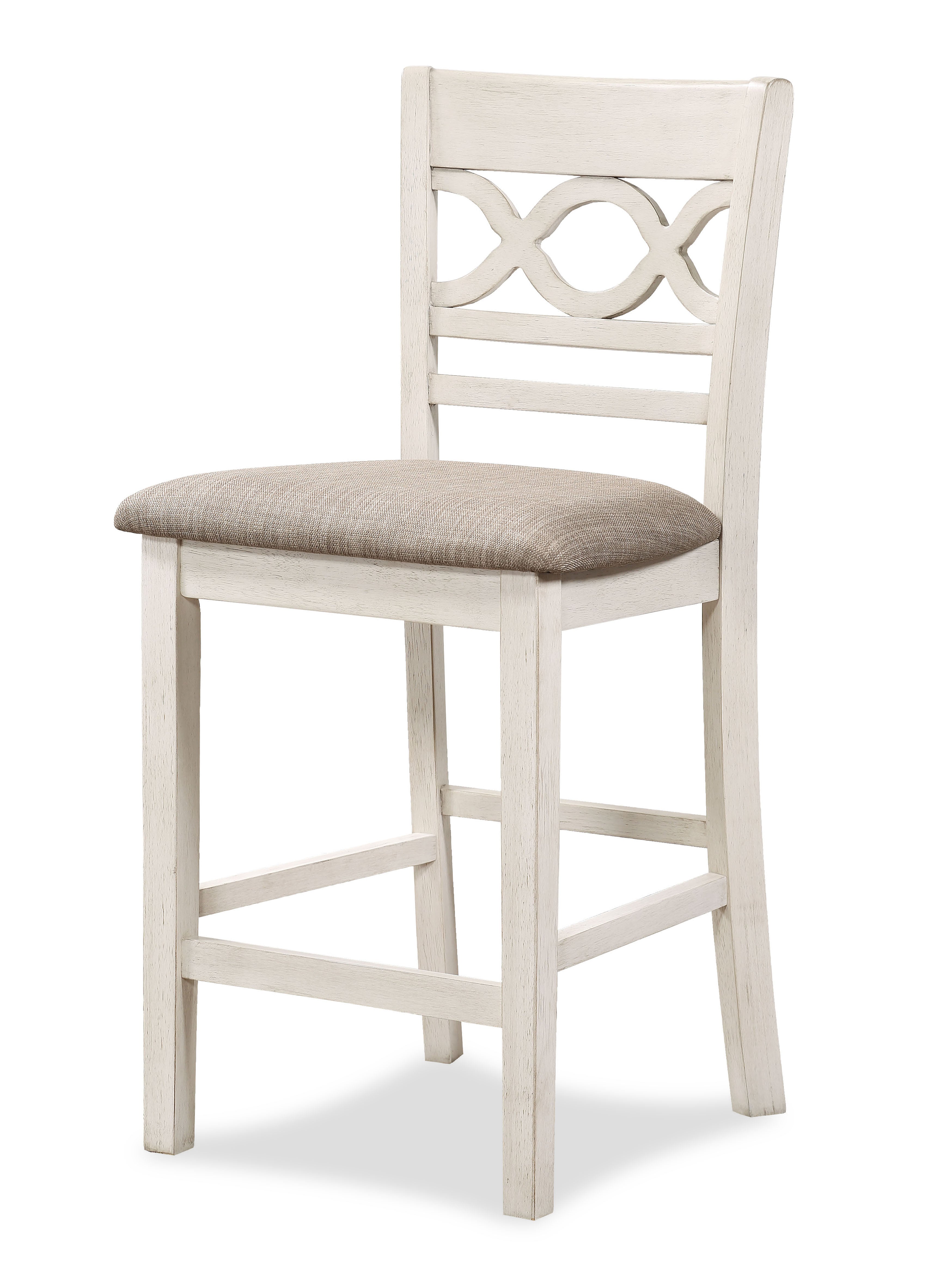 Farmhouse Two Tone Vintage Brown and Cream Dining Set