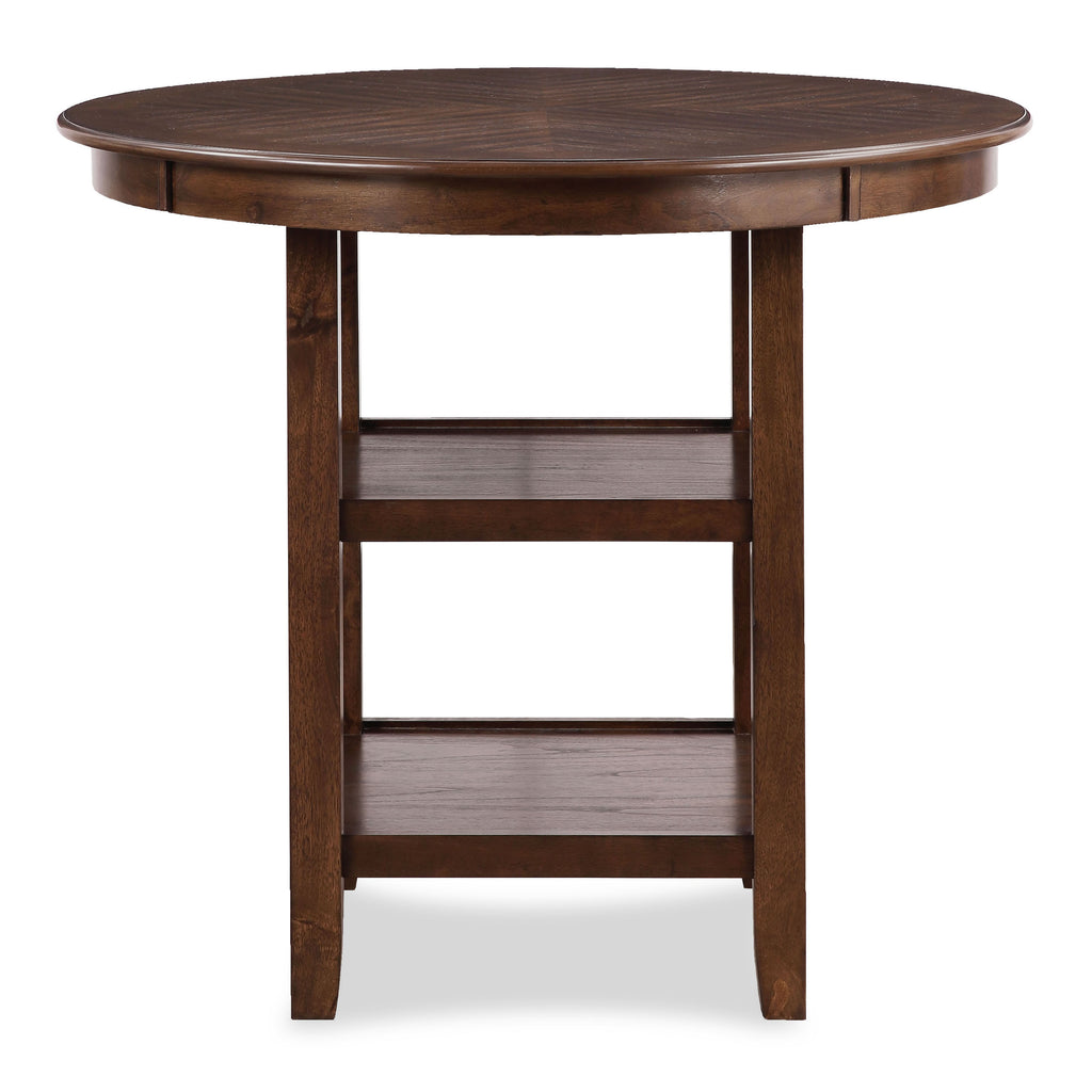 Brown Cherry Round Counter Dining Set