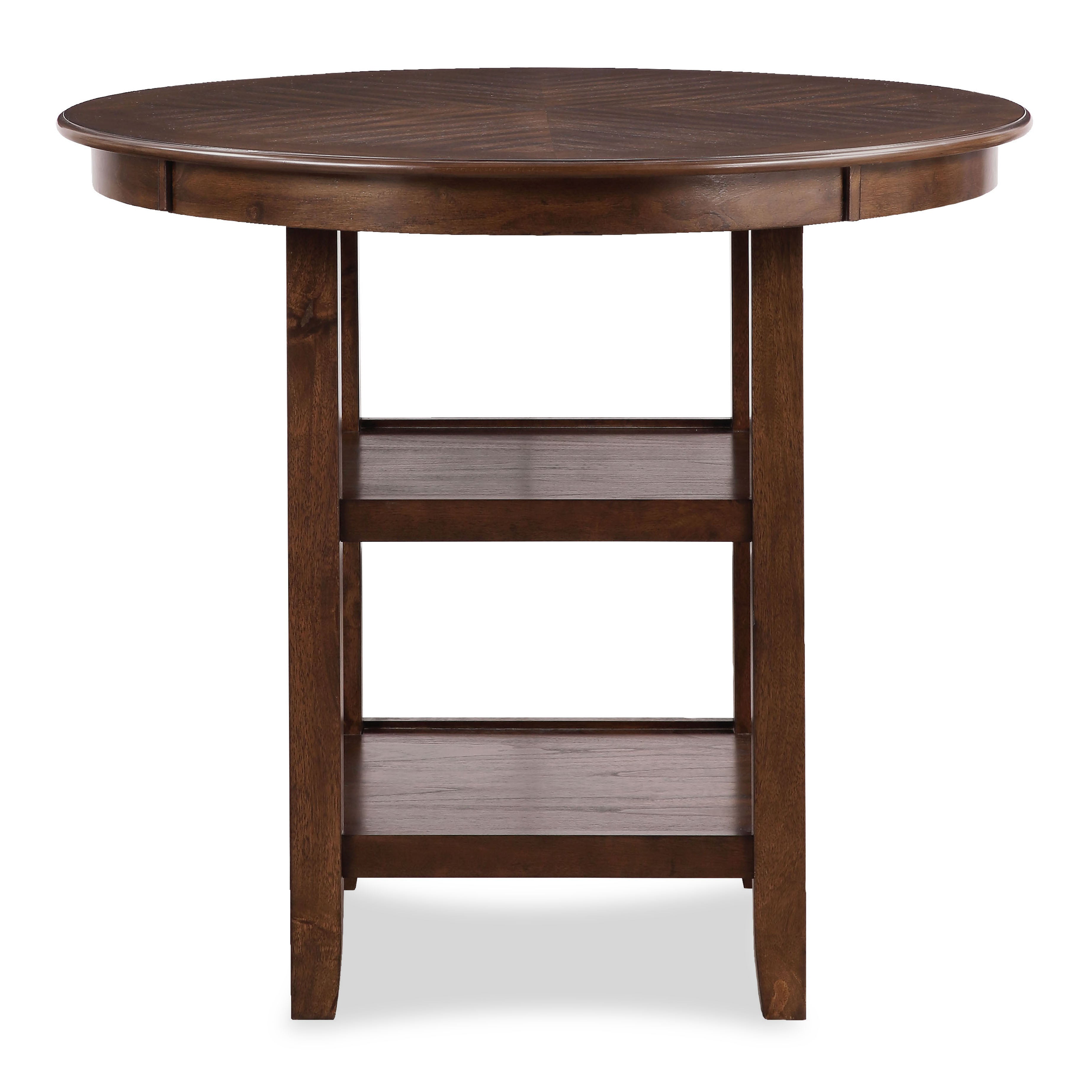 Brown Cherry Round Counter Dining Set