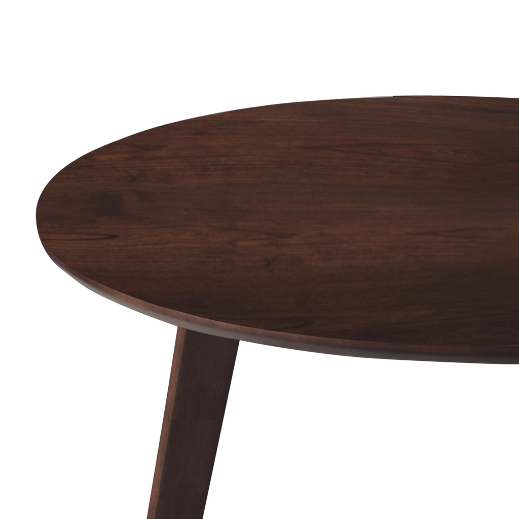 Tioga 47" Round Dining Table and 4 Green Chairs