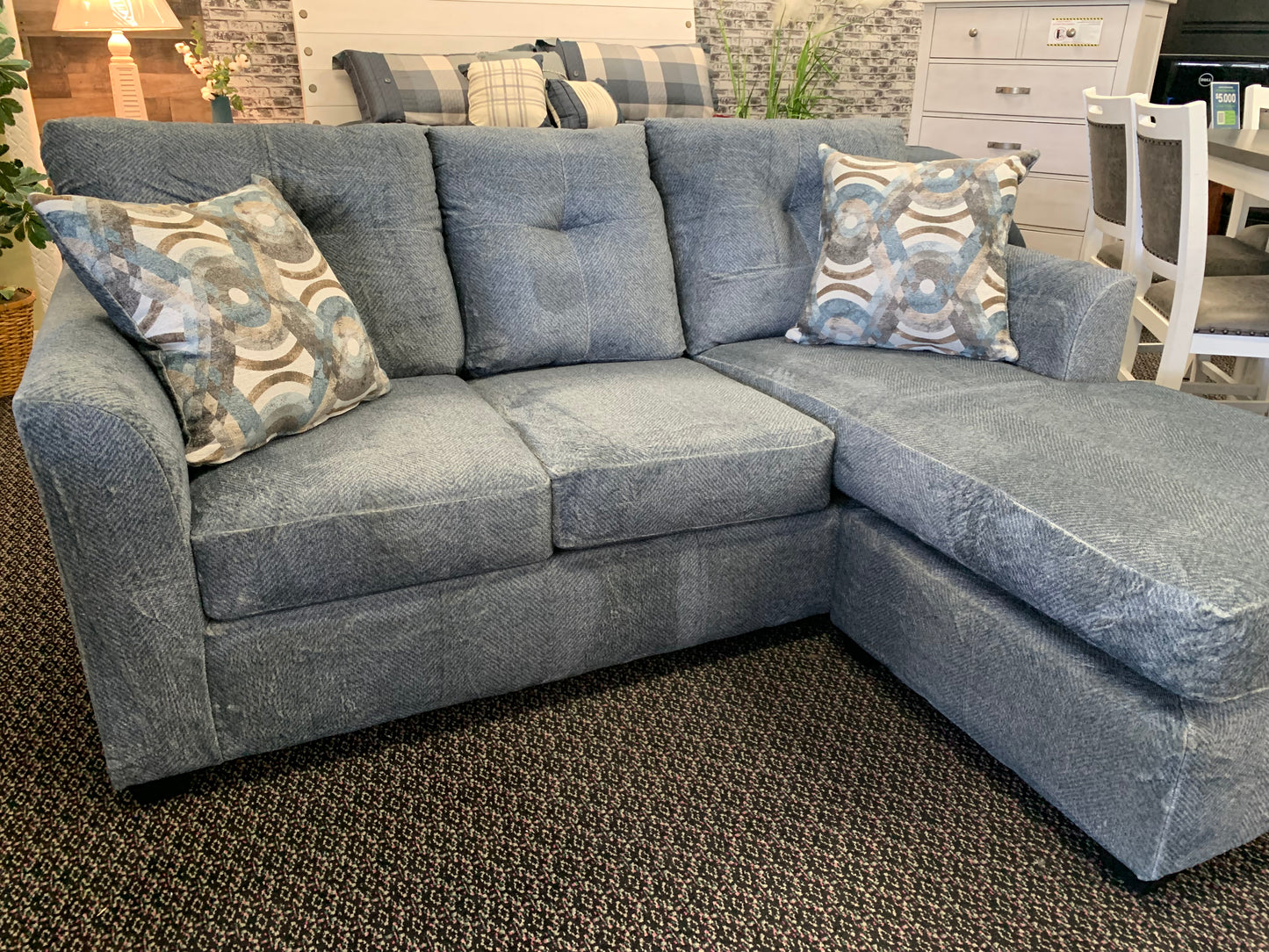 Extra Soft Jardon Reversible Chaise Sectional
