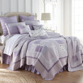 Lavender Rose 6 Pc. Cotton Quilted King Size Bedding Collection