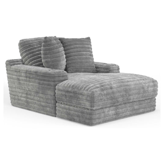 Moonstruck Gray Double Seating Chaise