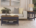 Mystic Two Tone Navy and Almond Brown USB Coffee Table Set