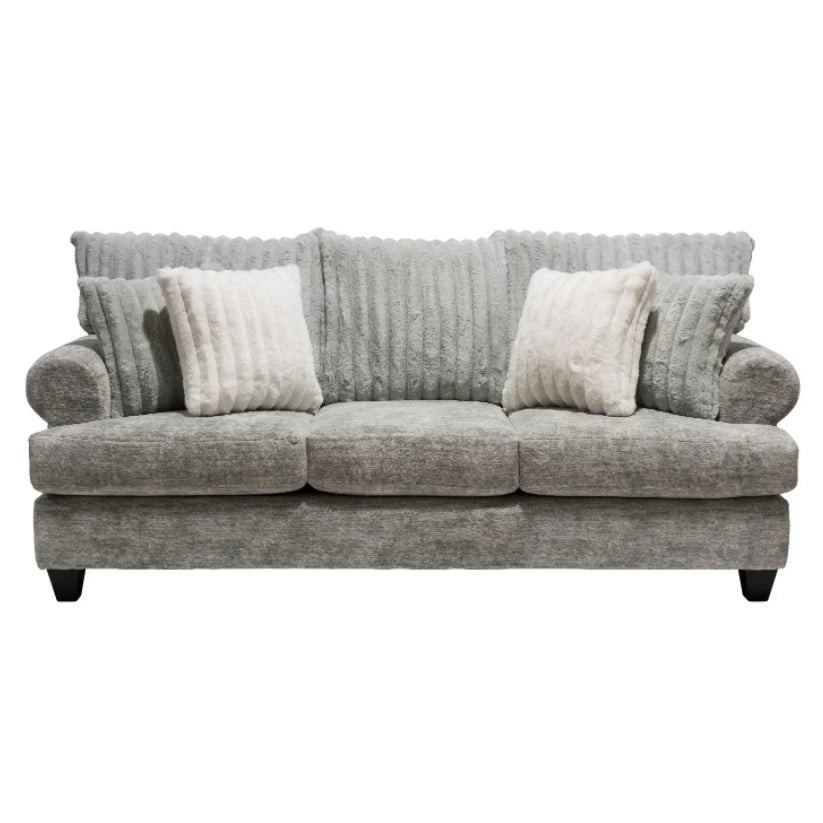 Galactic Oyster Gray Cuddler Sofa and Loveseat