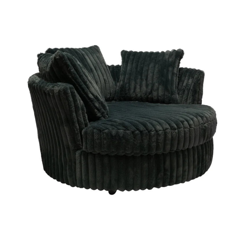 Galactic Charcoal Chaise Gray Sectional