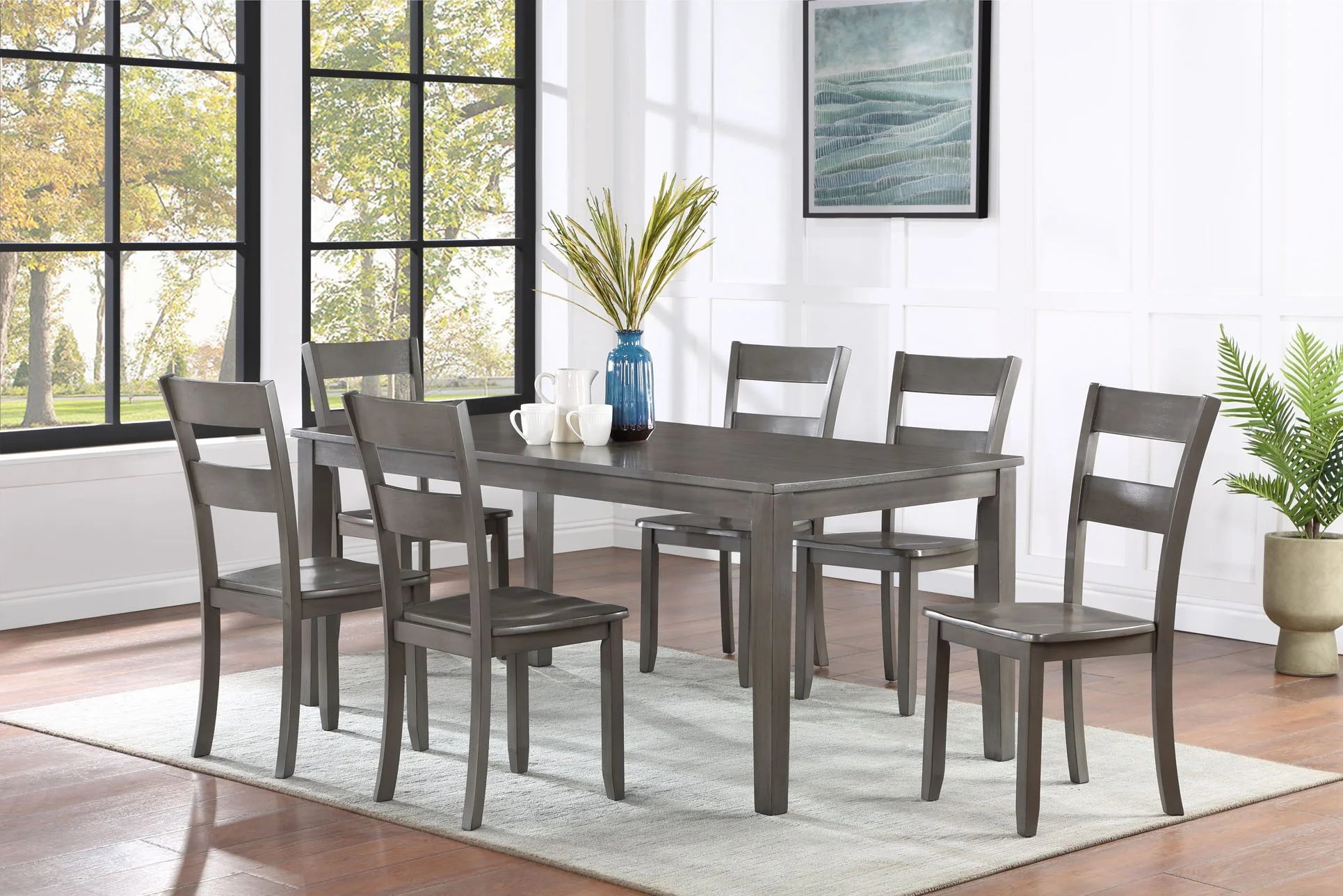 Ryan Gray Ladderback 7 pc. Dining Set