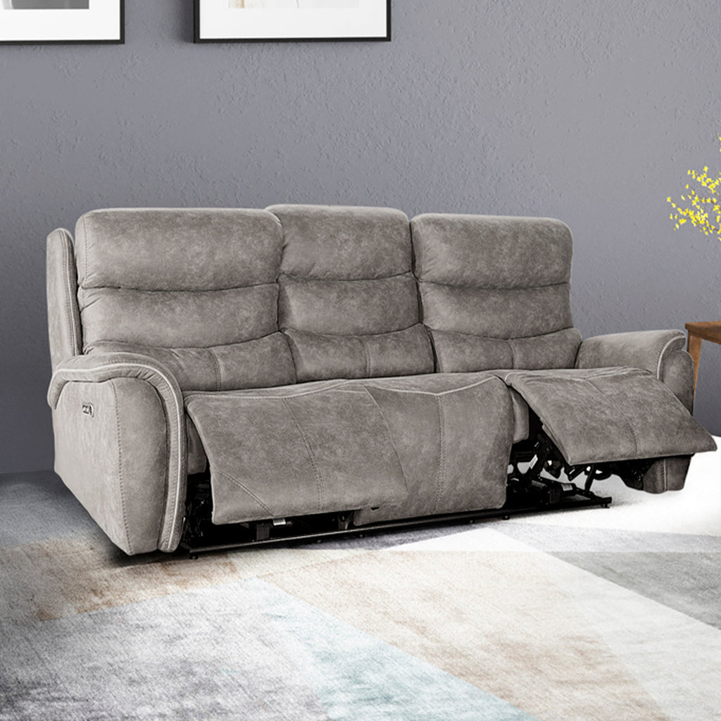 Kamari Gray Reclining Sofa and Loveseat